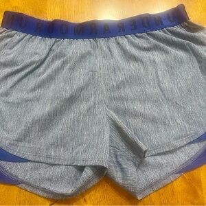 Under Armour Heather Gray and Navy Shorts